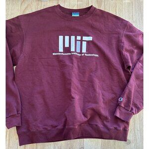 Champion Eco MIT Massachusetts Institute Technology Maroon Sweatshirt Me…